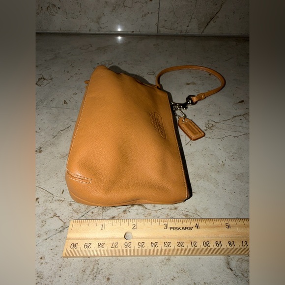 Coach Brown Leather Wristlet - Picture 5 of 6